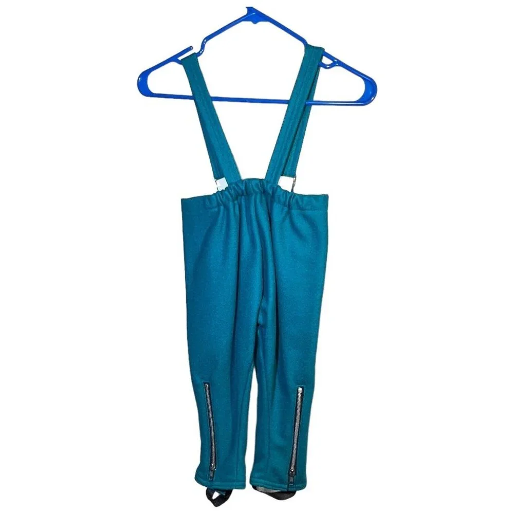 ROTHSCHILD Girls Wool Velvet Turquoise Blue Coat‎ and Snow Pants Leggings Size 4